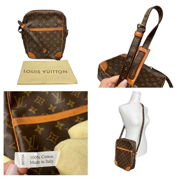Authentic Louis Vuitton Monogram Danube MM Large Crossbody Bag & Dust Bag - Picture 3 of 15
